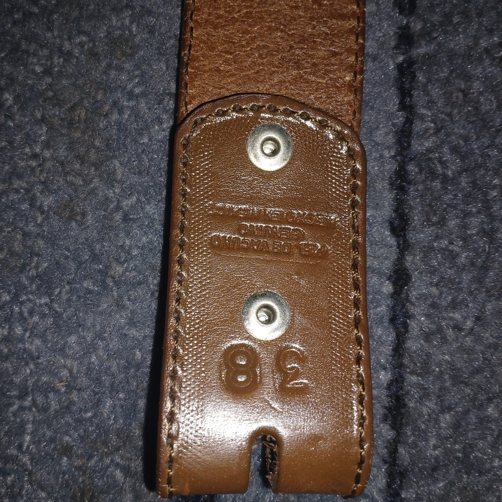NWOT NEVER WORN BUNDLE 2 WESTERN LEATHER BELTS BOTH SIZE 38 - Picture 4 of 6